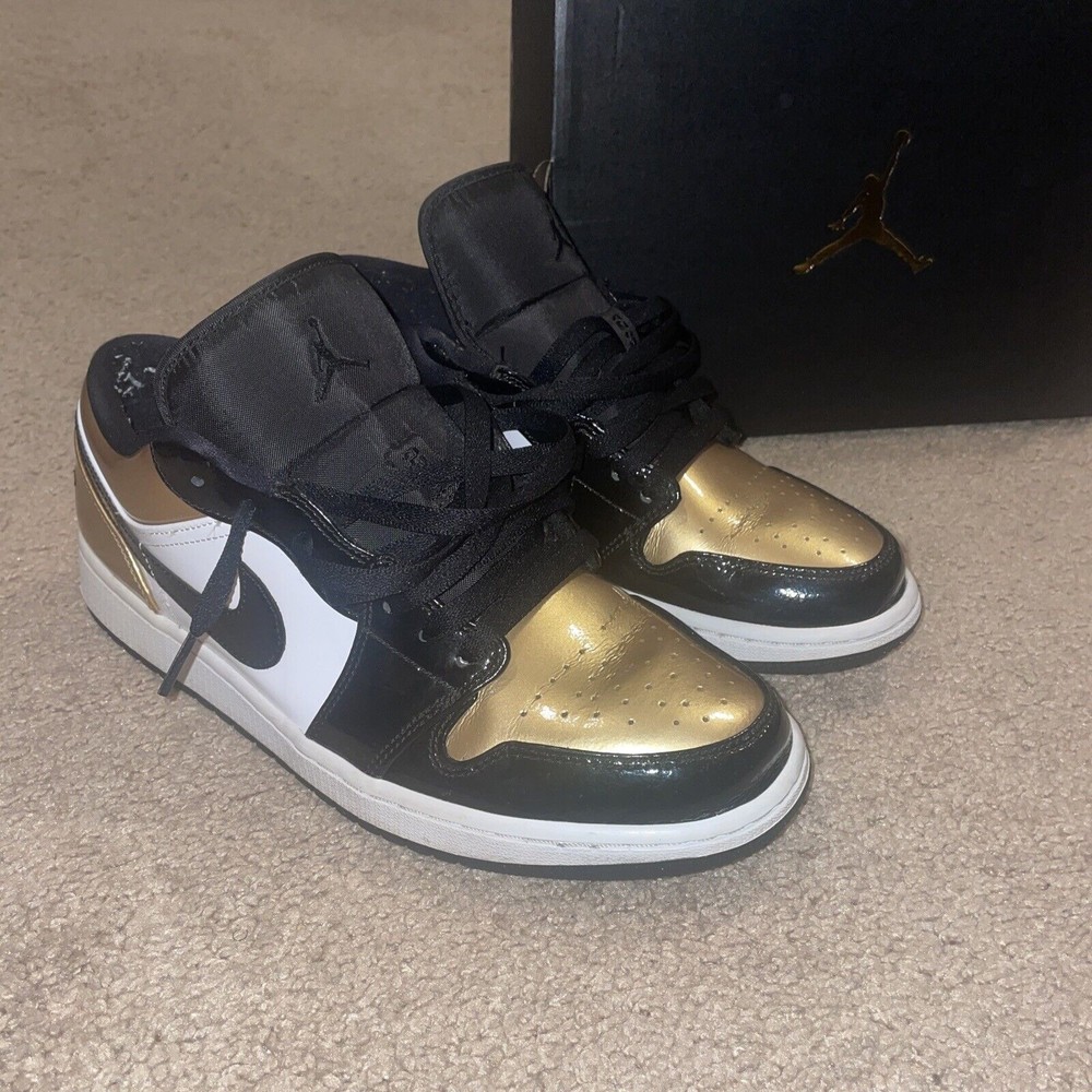 Nike Air Jordan 1 Low Gold Toe CQ9447-700 2019 Size 10